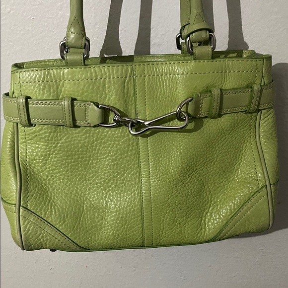 Coach Hampton Satchel Y2K Pebbled Leather Shoulder Bag - Picture 9 of 11